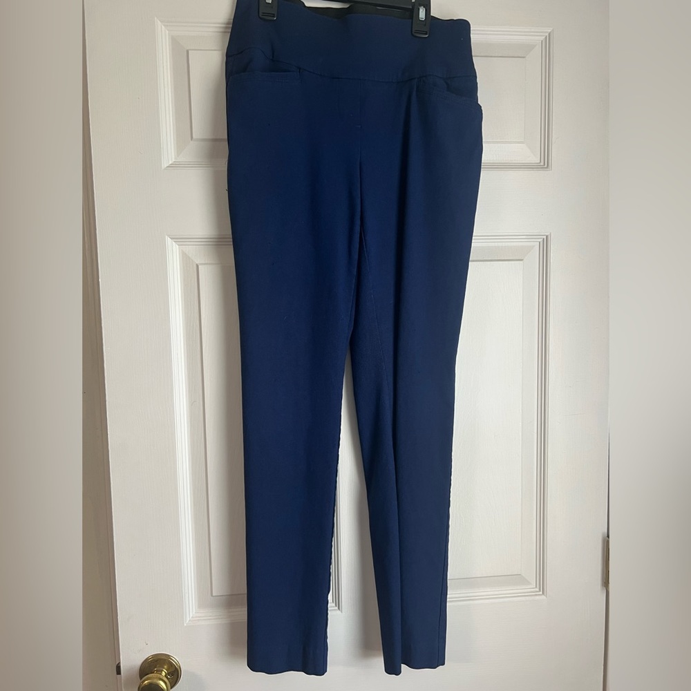 Apt 9 tummy control blue size medium professional pants